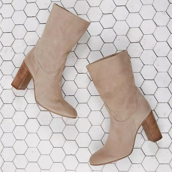 Free People Dakota Heeled Suede Midi Boot - Picture 3 of 11